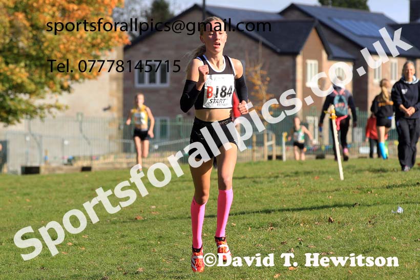 Girls under-15s 2022 Northern Cross Country Relays, Graves Park, Sheffield. Photo: David T. Hewitson/Sports for All Pics
